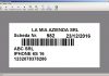 Stampa etichetta con barcode