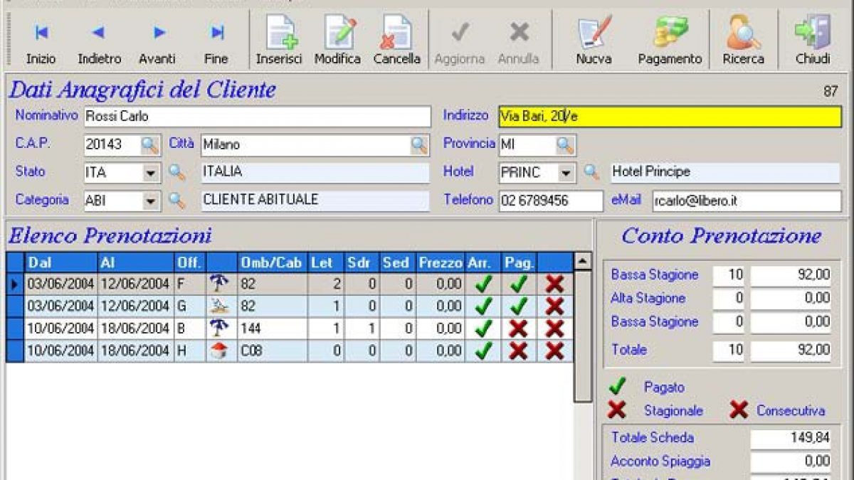 Scheda Cliente